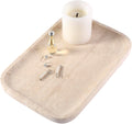 Beige Travertine Vanity Countertop Organizer Tray