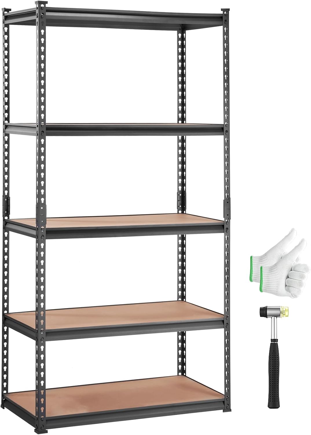 5‑Tier Heavy‑Duty Metal Storage Shelving 2000LBS