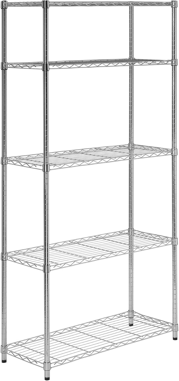 5‑Tier Wire Storage Rack NSF Certified