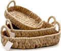 3‑Pack Handwoven Water Hyacinth Storage Baskets