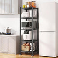 5‑Tier Rolling Metal Storage Shelving Unit