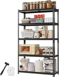 5‑Tier 2180LBS Heavy‑Duty Storage Shelving Unit