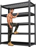 71.2" 5‑Tier Heavy‑Duty Metal Garage Storage Shelving Unit