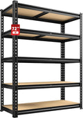 5‑Tier 2400Lbs Heavy‑Duty Garage Storage Shelving