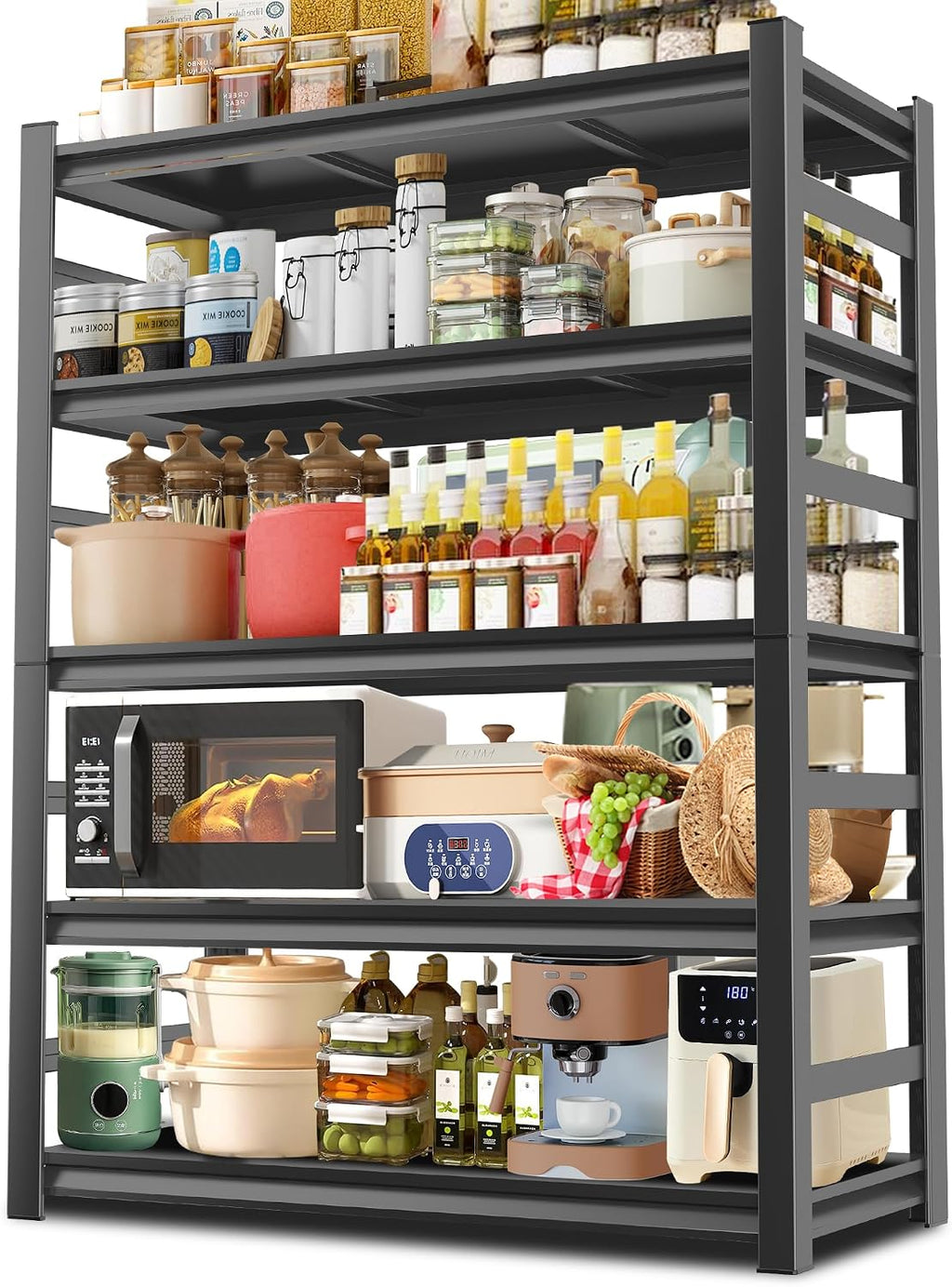 5‑Tier Heavy Duty Metal Storage Shelving Unit