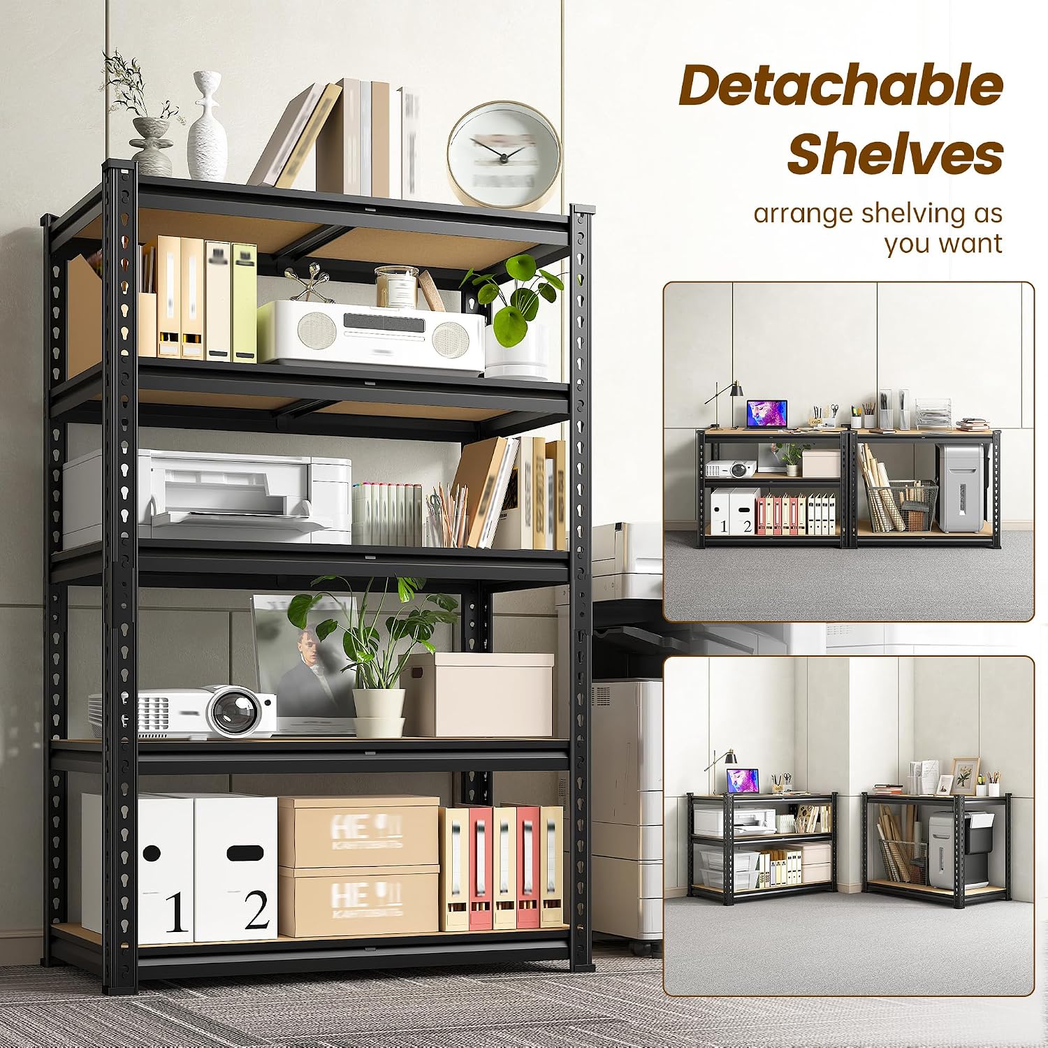 5‑Tier Heavy‑Duty Storage Shelving Unit