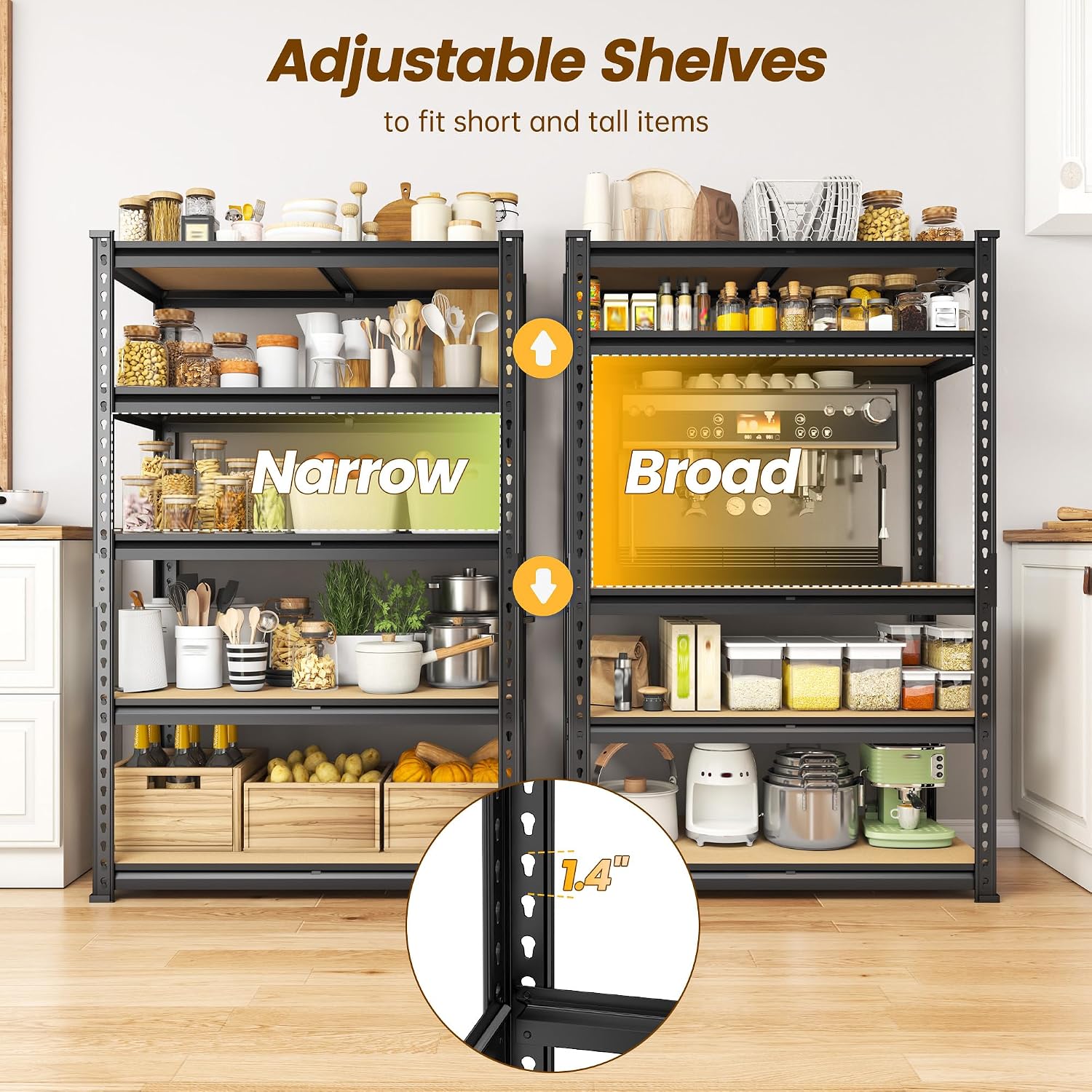 5‑Tier Heavy‑Duty Storage Shelving Unit