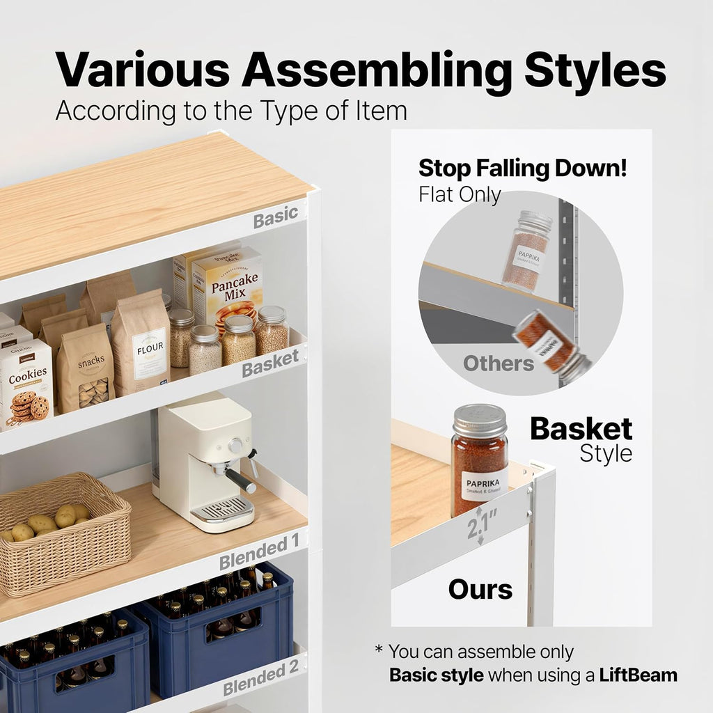 5‑Tier Boltless Metal Garage Storage Shelving Unit