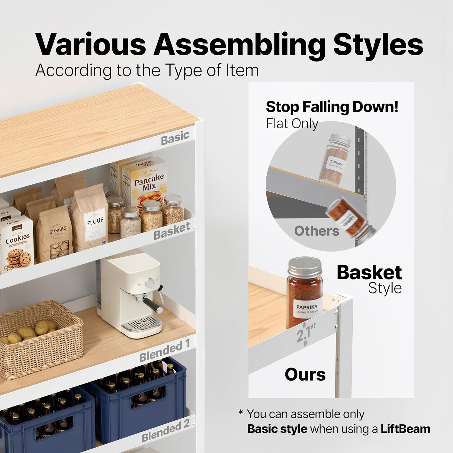 5‑Tier Boltless Metal Garage Storage Shelving Unit