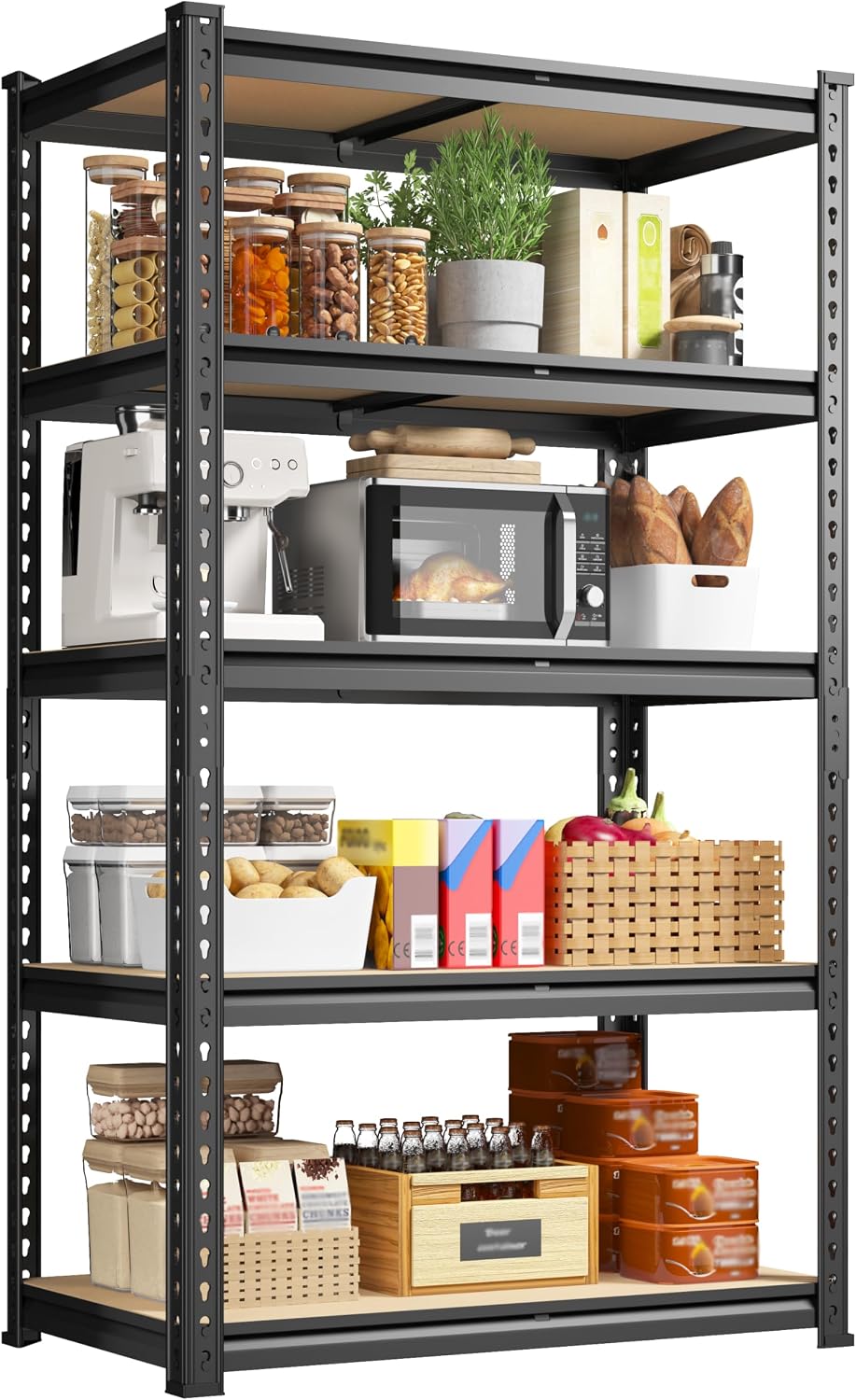 5‑Tier Heavy‑Duty Storage Shelving Unit