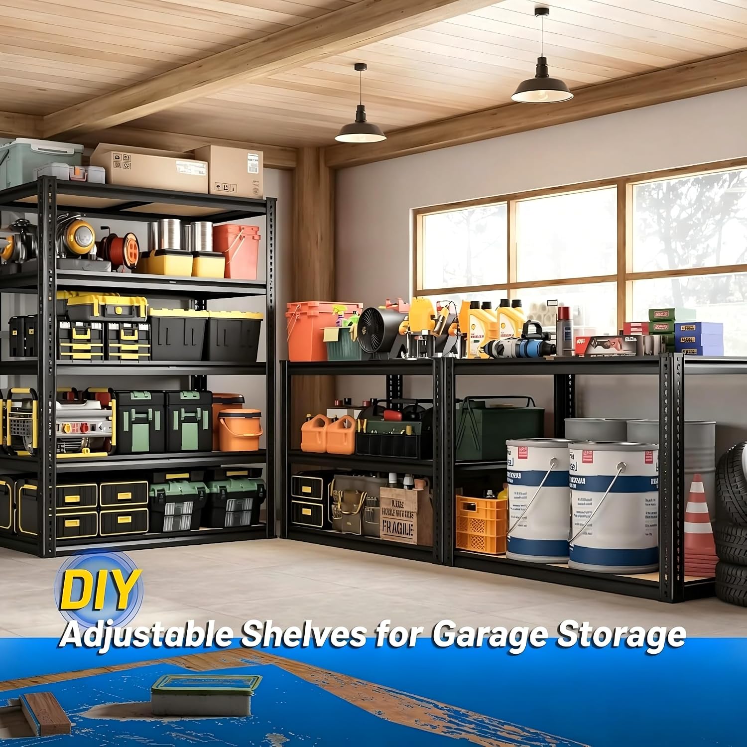 5‑Tier Metal Garage Shelving 2200LBS