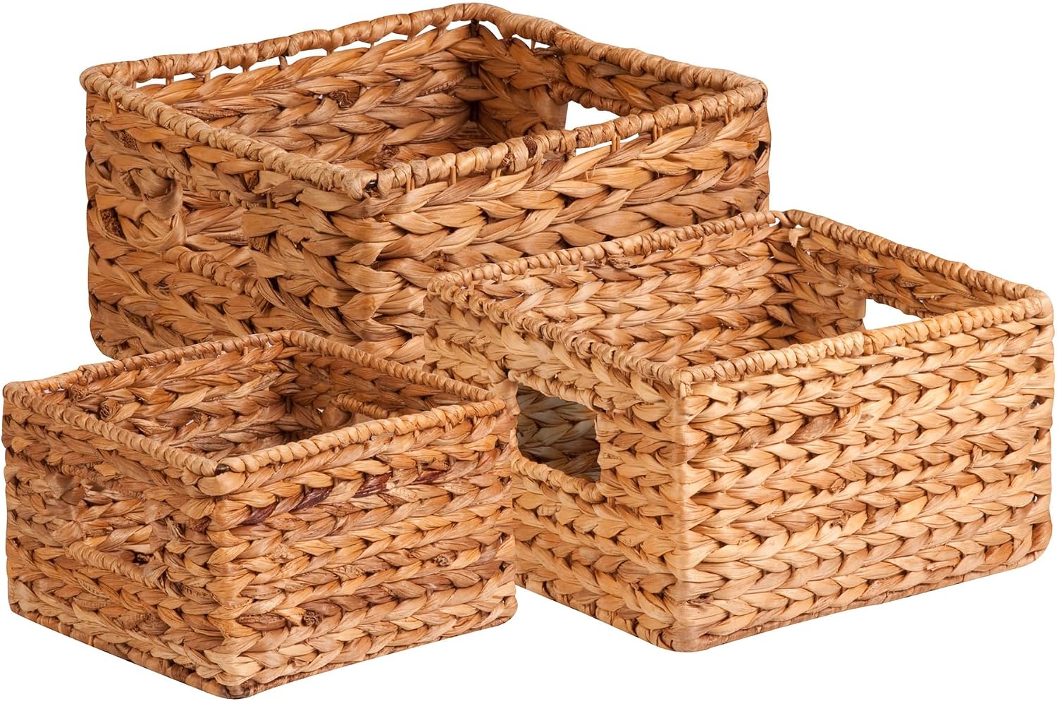 3‑Pack Banana Leaf Storage Baskets