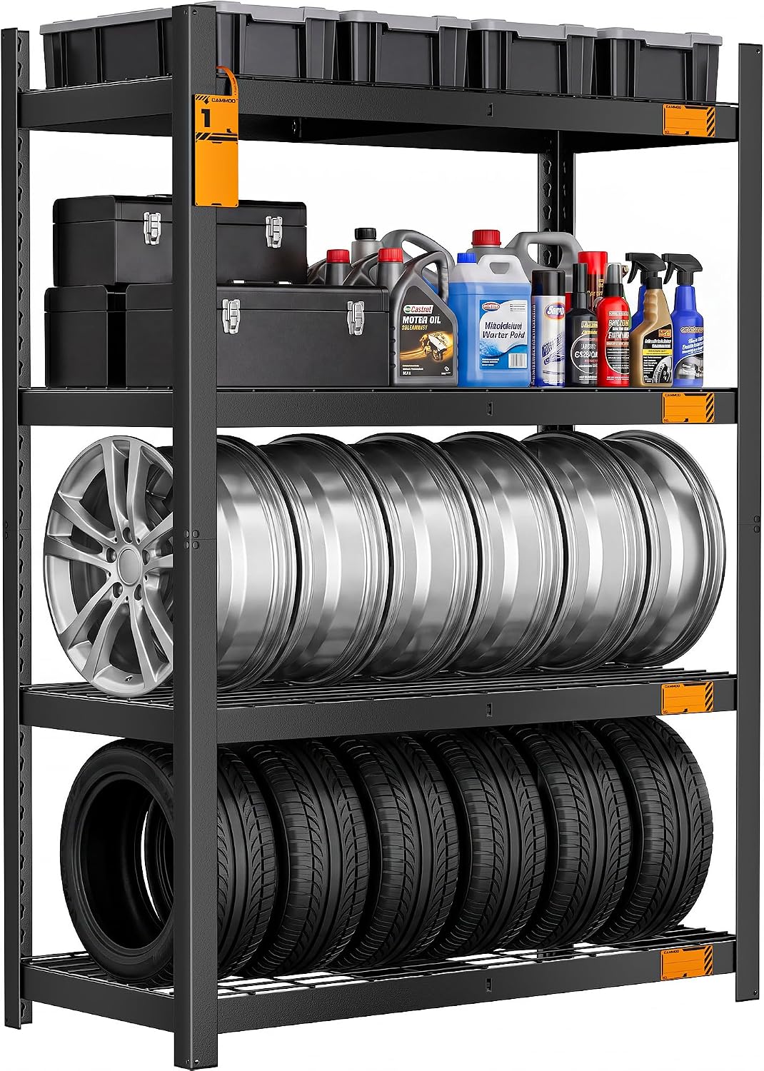 4‑Tier Wire Garage Shelving Unit 3200LBS