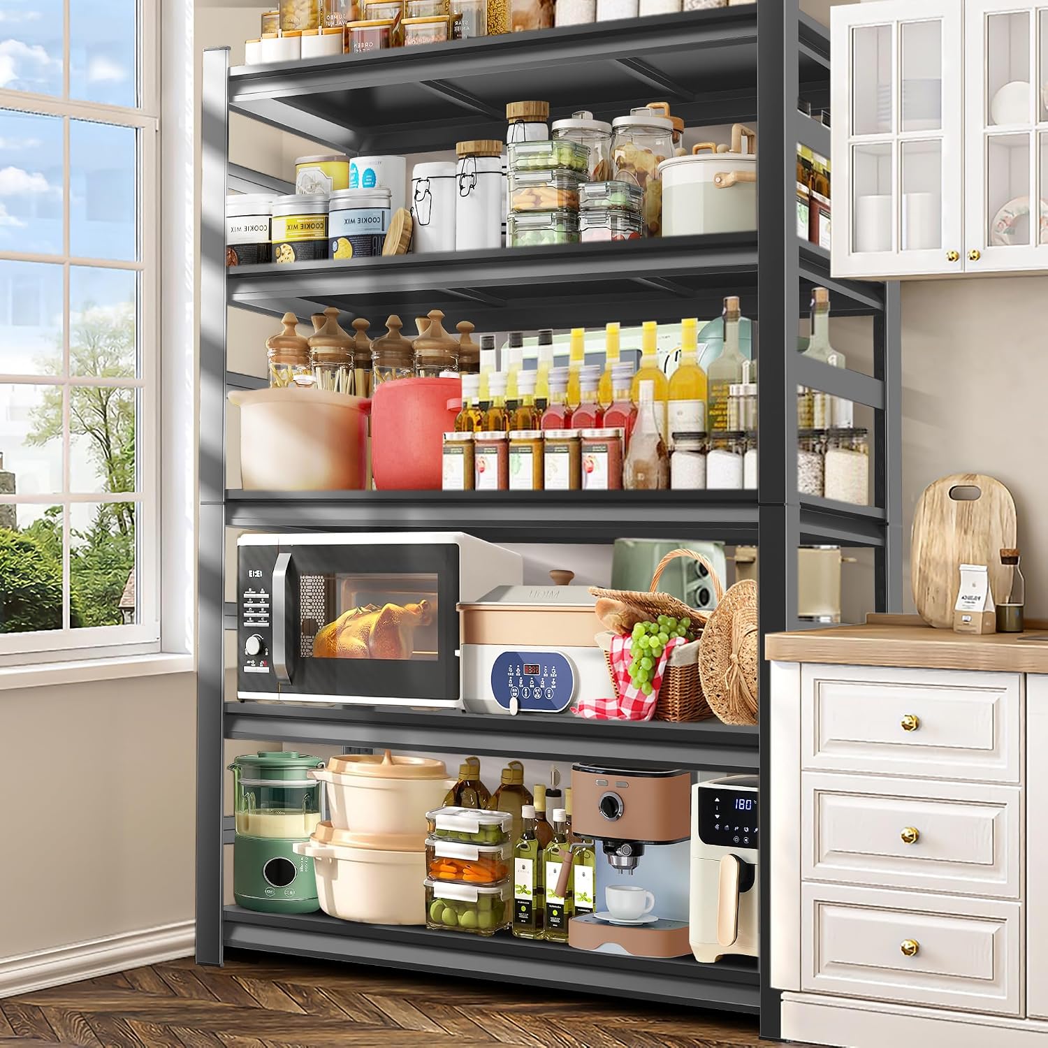 5‑Tier Heavy Duty Metal Storage Shelving Unit
