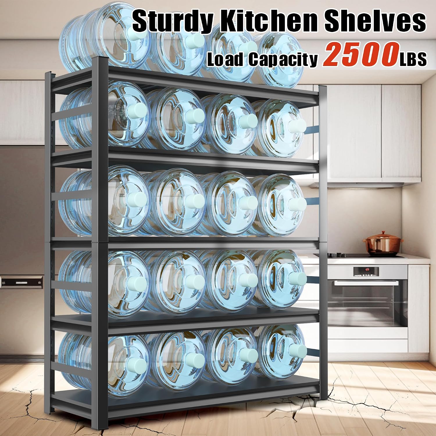 5‑Tier Heavy Duty Metal Storage Shelving Unit