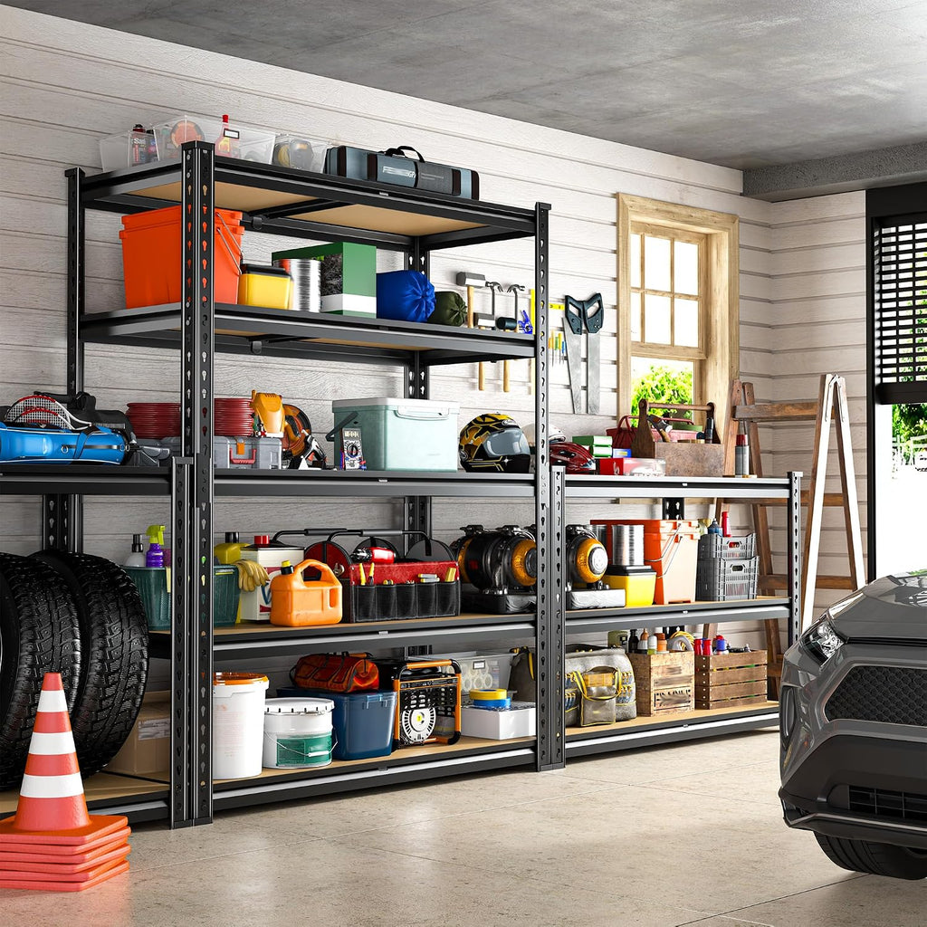 5‑Tier 2400Lbs Heavy‑Duty Garage Storage Shelving